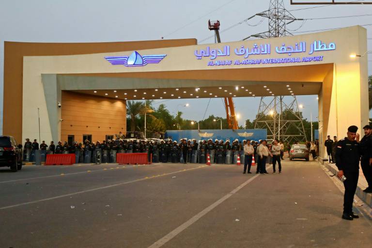 العراق‭ ‬يحصل‭ ‬على‭ ‬استثناء‭ ‬أمريكي‭ ‬للطيران‭ ‬الإيراني‭ ‬نحو‭ ‬النجف‭ ‬